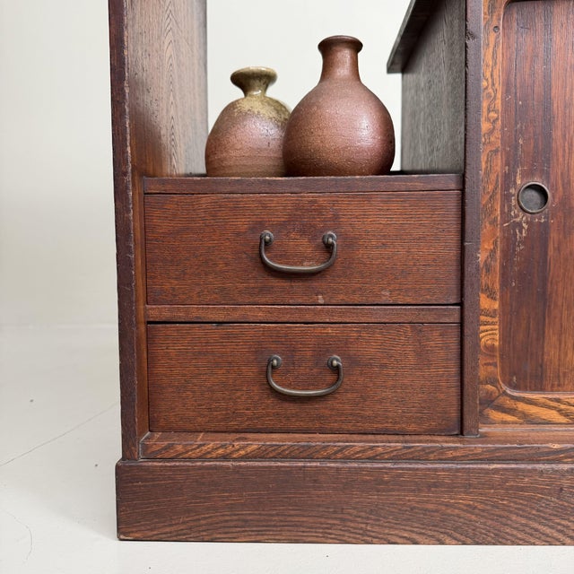 Mid-Century Japanese Chadansu Tea Cabinet, 1920s For Sale - Image 4 of 14