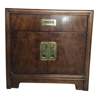 Late 19th Century Campaign Style Walnut Chest For Sale
