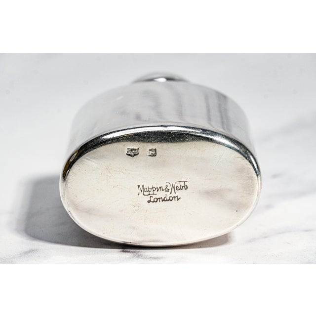 Handsome Mappin & Webb Antique Sterling Silver Scent Bottle Victorian Perfume Flask For Sale - Image 11 of 11