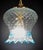 1980s Murano Glass Pendant Lights, Blue & Transparent - Set of 5 For Sale - Image 4 of 11