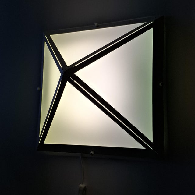 Pyramid-Shaped Wall Light from Glashütte Limburg, 1970s For Sale - Image 10 of 17