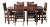 Crafters and Weavers Mission 70" Solid Oak Dining Table Set With 6 #240 Chairs - 7 Pieces For Sale