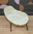 Kidney-Shaped Side Table in Pastel Green, 1950s For Sale - Image 6 of 10