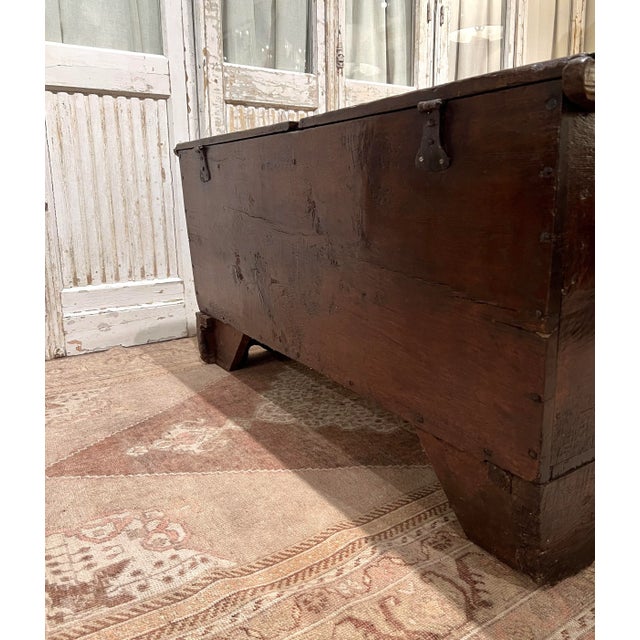 Mid 17th Century English Carved Oak Blanket Chest For Sale - Image 11 of 13