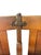 Coffee Vintage Four-Seat Folding Slatted Wood Bench, Theater, Waiting Room & Industrial Style Seating For Sale - Image 8 of 10