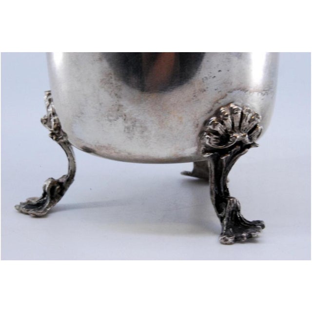 Silver Cache-Pot with Angels and Feet For Sale - Image 9 of 10