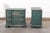 Mid 20th Century Shell Motif Pair of Chests Painted in Rich Peacock For Sale - Image 12 of 13