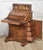 Wood Victorian Burr Walnut Pop-Up Davenport Desk For Sale - Image 7 of 13