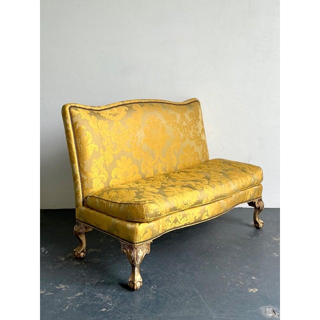 Vintage Lillian August Fleur De Lys Banquette Sofa For Sale - Image 17 of 18