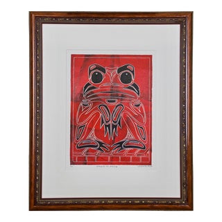 Eagle to Frog, a Limited Edition (1/10) Scott A. Fulton Signed Haida Inuit Abstract Art Print, Unknown For Sale