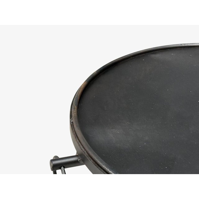 Jean-Michel Frank Style, Side Tables or Gueridons, Painted Iron, 20th C. For Sale - Image 9 of 12