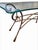 Vintage Italian Maitland Smith Style Scalloped Glass Top Iron Rope Hoof Foot Gold Console Table For Sale - Image 9 of 12