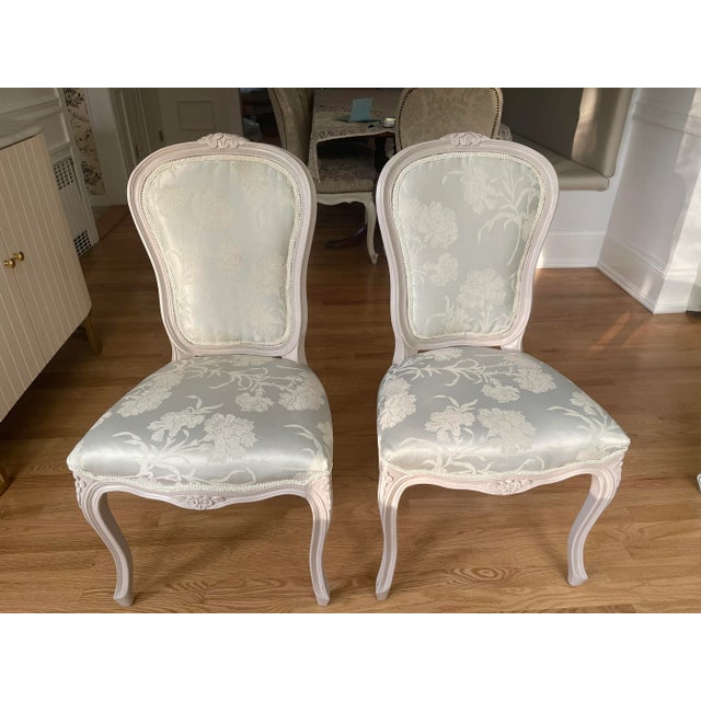 Pair of 1960s French Style Provincial Boudior/Side Chairs For Sale In New York - Image 6 of 7