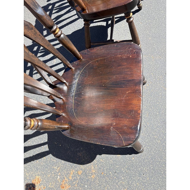 Brown Ethan Allen Dining Chairs For Sale - Image 8 of 16