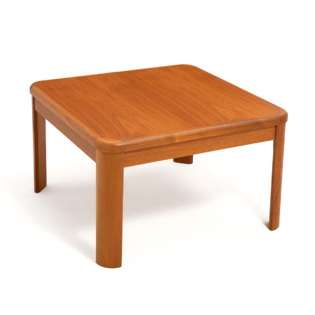 Mid-Century Modern Teak Coffee Side Table Danish Style Canada Happy Viking Nordic Furniture 1991 For Sale - Image 3 of 9