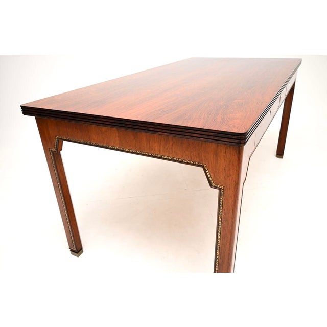 Vintage Danish Leather Top Desk, 1930s For Sale - Image 9 of 16