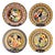 Decorative Plates by Bjørn Wiinblad for Rosenthal, 1970s, Set of 3 For Sale
