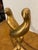 Lovely solid brass vintage art deco style collectible by Dolbi Cashier having two birds perched on a swirling intertwining...