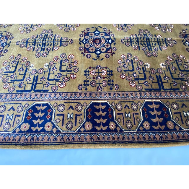 2000 - 2009 Handmade Afghan Beshir Runner With Ersari Tribal Motifs – 3.0×6.5ft For Sale - Image 5 of 8