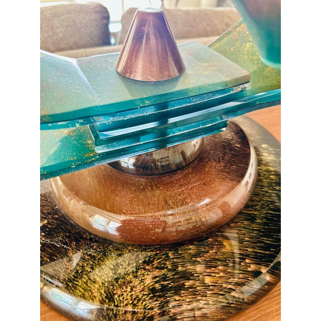 Shlomi Haziza Vintage Shlomi Haziza Signed Lucite Abstract Sculpture For Sale - Image 4 of 7