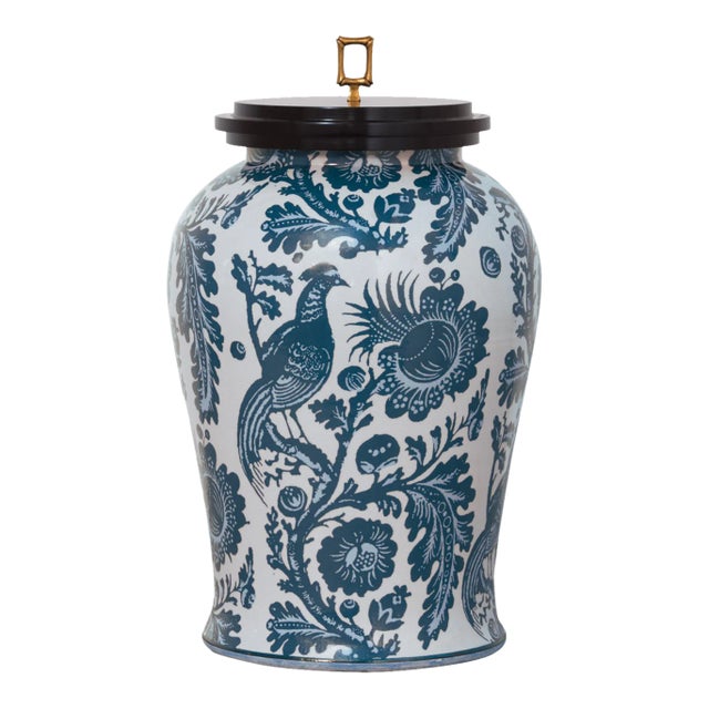 Scalamandre Maison by Port 68 Arcadia Indigo Jar For Sale