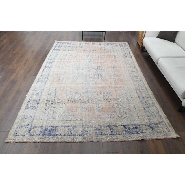 Vintage Persian Hand-Knotted area rug is a semi-antique vintage area rug. The '70s Eastern region of Anatolian's unique...