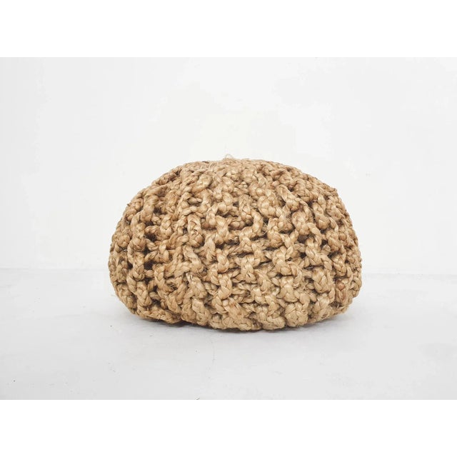 Textile Vintage Ottoman in Rope, 1970s For Sale - Image 7 of 7