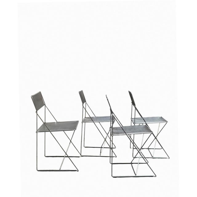 Nuova X-Line Omli Stackable Chairs by Niels Jørgen Haugesen for Magis, Italy, 1980s, Set of 4 For Sale - Image 4 of 7