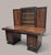 Brown French Art Deco Makassar Study with Crescent-Shaped Desk, 1930, Set of 2 For Sale - Image 8 of 10