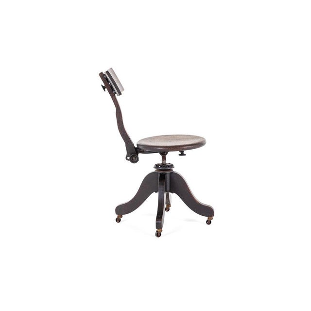 1920s Machinist Chair fom Globe Wernicke For Sale - Image 5 of 15