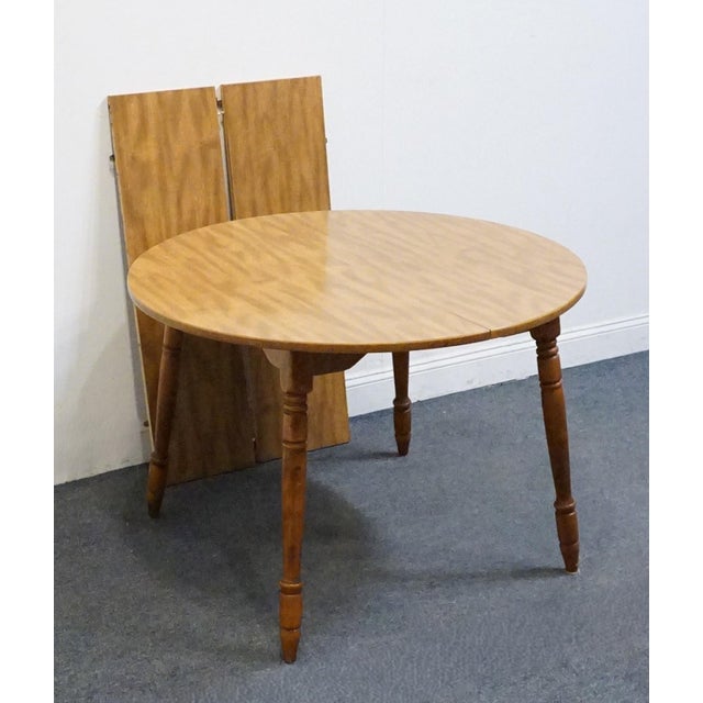 Brown Tell City Furniture Solid Hard Rock Maple 65" Oval Dining Table For Sale - Image 8 of 11