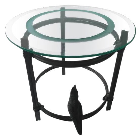 Mid-Century Modern Diego Giacometti Inspired Bronze Cockatoo Table For Sale - Image 3 of 3