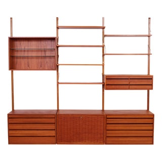 Wall Unit by Poul Cadovius, 1960s, Set of 15 For Sale