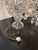 Pair of Vintage Crystal Girandoles/Chandelier Lamps For Sale - Image 12 of 12
