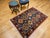 Vintage Persian Shiraz Yalameh Tribal Area Rug, Hand-Knotted Wool, Allover Geometric Pattern, Blue & Red, 3x5 For Sale In Chicago - Image 6 of 17