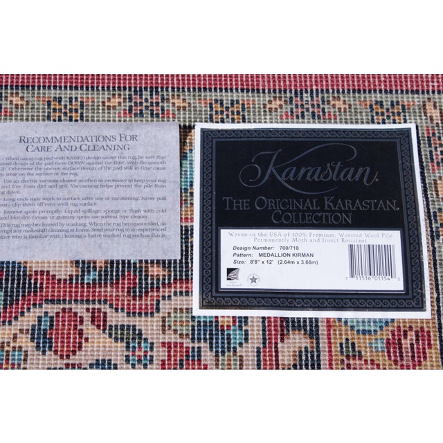Karastan Medallion Multicolor Approx. 8’8” X 12’ Wool Rug For Sale - Image 16 of 16