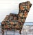 1970s Vintage Robert Allen Chippendale Wingback Armchair French Country Farmhouse Animals For Sale - Image 5 of 11