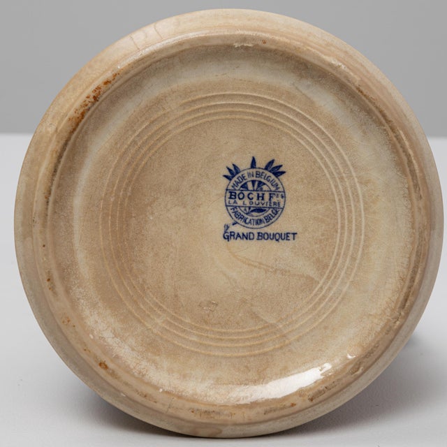 1900s Belgian Blue Chinoiserie Ceramic Pitcher For Sale - Image 14 of 18