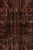 1960s 1960s Vintage Art Deco Rug in Red, Green, Black, Distressed Geometric Pattern For Sale - Image 5 of 8