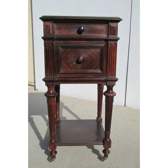 Rosewood Nightstand, 1930s For Sale - Image 10 of 10