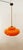 Mid-Century Modern Orange Polycarbonate Pendant Lamp For Sale - Image 3 of 9
