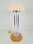 Vintage Mushroom Opaline Glass and Chrome Table Lamp, 1970s For Sale - Image 6 of 11