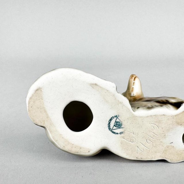 German Shepherd Figurine in Porcelain from Royal Dux, 1970s For Sale - Image 6 of 7