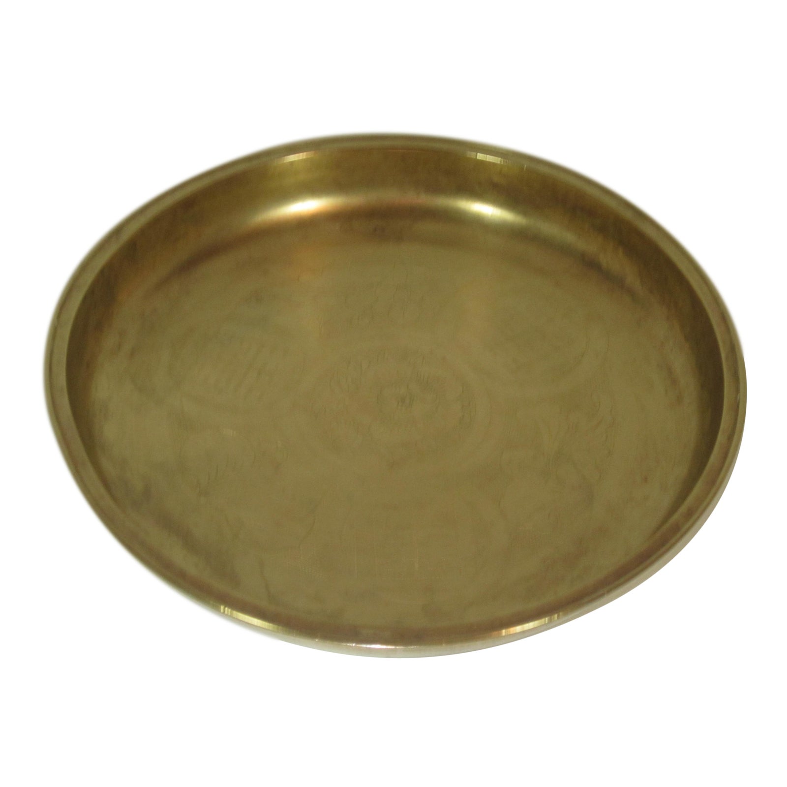1960s Solid Brass Korean Tray Chairish