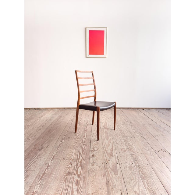 Model 82 Embassy Chair in Teak and Leather by Niels Otto Møller for J.L. Moller For Sale - Image 16 of 16