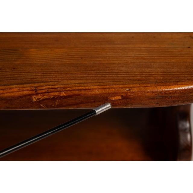 Rare Early Swedish Scandinavian Modern Side Table in Solid Pine Attributed to Bo Fjæstad, Sweden, C. 1930s For Sale - Image 15 of 18