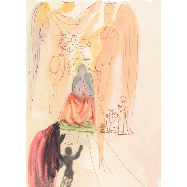 Original engraving from Salvador Dalí’s "The Divine Comedy" published by Editions d’Art Les Heures Claires, Paris, in...