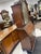 Antique Secretary Desk, Brass Backed Screen Glass Door, Burl Wood Inlay, Two Shelves For Sale - Image 11 of 12