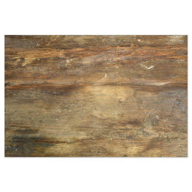 3-Tier Patinated Solid Wood Shelf on Legs For Sale - Image 6 of 7