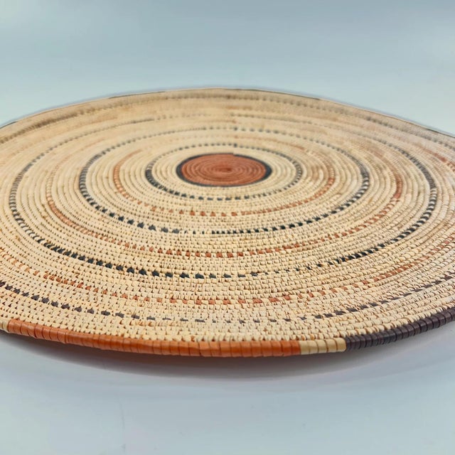 Early 20th Century Early 20th Century Hausa Flat Basket Nigeria 17inch MATTER COLLECTION For Sale - Image 5 of 6